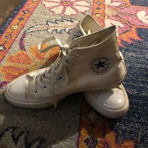Worn converse all star high tops